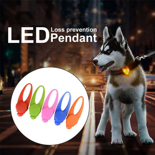 1Pcs Pet LED Dog Collars Pendant Safety Flashing Glow Light Blinking LED Collar Pendant for Pet Dog Puppy 8x2.5cm Dropshipping - Schalapa