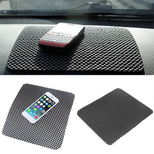 22x19cm Universal Car Non Slip Mat Black Dropship High Quality PVC Practical Auto Non-slip Pad Key Sunglasses Phone Coins Holder - Schalapa