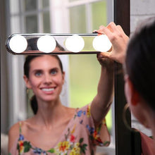 Load image into Gallery viewer, DropShipping Make Up Light Super Bright 4 LED Bulbs Portable Cosmetic Mirror Light Kit Battery Powered Makeup Light - Schalapa