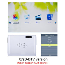 Load image into Gallery viewer, Dropshipping Everycom X7 plus Mini Projector LED TV Beamer Miracast Airplay Wifi Optional 1800 Lumens Portable LCD Home Theater - Schalapa