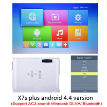 Load image into Gallery viewer, Dropshipping Everycom X7 plus Mini Projector LED TV Beamer Miracast Airplay Wifi Optional 1800 Lumens Portable LCD Home Theater - Schalapa