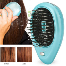 Load image into Gallery viewer, ELECOOL Pink/Blue Magic Electric Ionic Comb Mini Ion Vibration Hair Brush Comb Head Massager Portable Styling Tool Dropshipping - Schalapa
