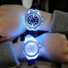 Load image into Gallery viewer, Led Flash Luminous Watches Personality Students Lovers Jellies Woman Men's Watches 7 color Light WristWatch Fashion Teen - Schalapa