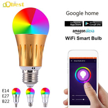 Load image into Gallery viewer, New Real Power 7W E27 E14 LED RGB Magic Light Bulb Lamp Dimmable WiFi Smart Led Light Spotlight For Alexa Google Home Dropship - Schalapa
