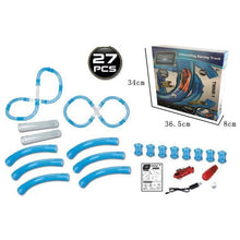 Load image into Gallery viewer, RC Car Toy Kids Pipes Racing Trucks Remote Control Speed Pipes Racing Track Car Toys Flash Light DIY Building Tube Set Car Toys - Schalapa