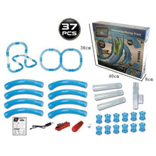 Load image into Gallery viewer, RC Car Toy Kids Pipes Racing Trucks Remote Control Speed Pipes Racing Track Car Toys Flash Light DIY Building Tube Set Car Toys - Schalapa